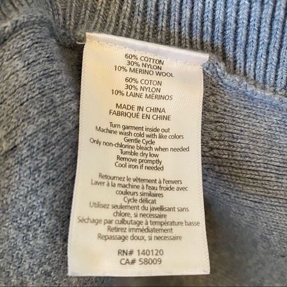 Stella & Dot-Merino Wool Blend Button Side Sweater - Picture 9 of 10